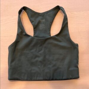 Girlfriend Collective Green Paloma Racerback Sports Bra